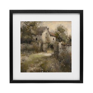 Stupell Industries Overgrown Hazy Cottage Framed Print Under Glass Art - 1 of 4