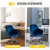 Maliang Accent Chair With Adjustable Velvet Height And Adjustable Casters - 4 of 4