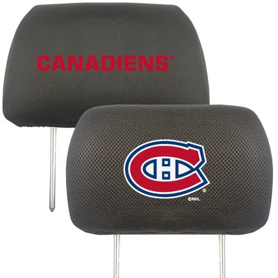 NHL Montreal Canadiens Embroidered Head Rest Cover Set - 2pc