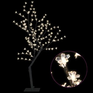 vidaXL Christmas Tree Decoration Artificial Tree with Cherry Blossom Lights - Warm White 47.2" - 1 of 4