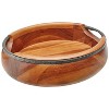 nambe Anvil Salad Bowl with Servers - 4 of 4