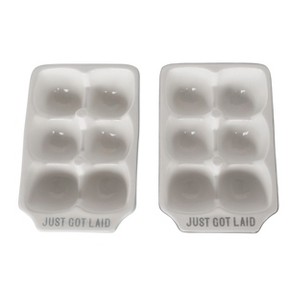 Totalee Gift Pinkies Up Egg Holders Set of 2 Ceramic Pink - 1 of 1