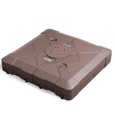 Pellebant Heavy-Duty Cantilever Umbrella Base, Outside Patio Rolling Umbrella Base High-Density HDPE Offset