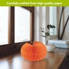 Briarwood Lane Fall Honeycomb Paper Decor 7x9.5 Orange Pumpkin Honeycomb - Large Magnetic For Fall Honeycomb Paper Decor Party Centerpiece Decoration - 3 of 4