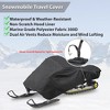 Pyle Heavy-Duty Snowmobile Storage Cover - All-Weather Protection, UV Resistant, and Secure Fit - 2 of 4