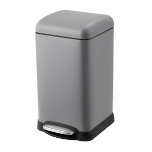 Slim Trash Can, 3.2 Gal/12L Stainless Steel Waste Bins - 1 of 4