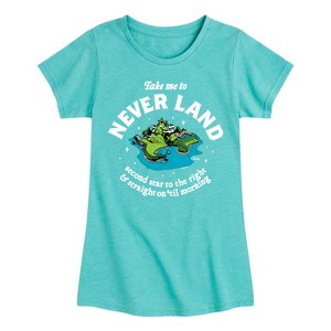 Girls' - Disney - Peter Pan Fitted Short Sleeve Graphic T-Shirt - 1 of 4