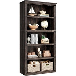 Whizmax 5 Tier Bookcase, Farmhouse Book Shelf with Storage, 67.4 Inch Tall Open Display Bookshelves, Wooden 5 Shelf Bookcase for Living Room, Bedroom - 1 of 4