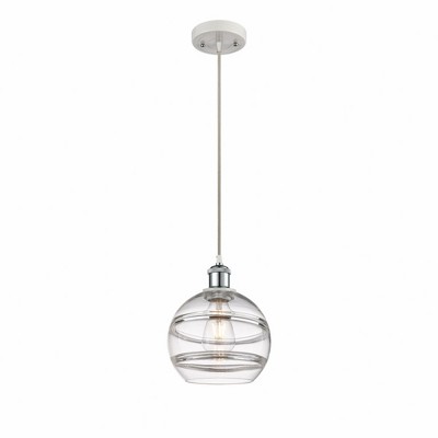 Rochester - 1 Light Cord Hung Mini Pendant In Industrial Style-9.88 Inches Tall and 8 Inches Wide