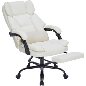 Executive Office Chair Modern with Footrest and Lumbar Support for Home Office 22in Wide Seat - 3irtyhousy - 1 of 4
