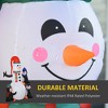 6' Christmas Inflatables Outdoor Decorations Snowman with Penguins, Blow-Up Yard Christmas Decor with LED Rotating Colorful Light - 2 of 4