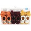 Hudson Baby Infant Girls Headband and Socks Giftset, Burgundy Orange, One Size - 2 of 4