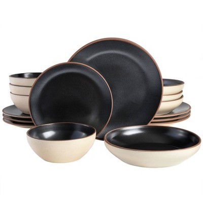 16pc Terracotta Contempo Classic Dinnerware Set - Gibson Elite