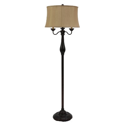 63" Repeat Six Way Floor Lamp Bronze - Decor Therapy