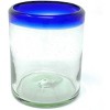 Dos Sueños Mexican Hand Blown  Tumblers - Blue Rim - 10oz - Set of 6 - 3 of 4