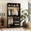 Besiost 36-In Closet Organizer with Wood Drawers, Freestanding Closet System with Hanging Rods - 2 of 4