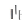 Storied Home 2-Piece Unscented Faceted Taper Candles in Box, Platinum Color - 2 of 2