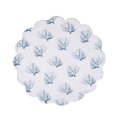Marlowe Sound Coastal Reef Print Cotton Placemats Set of 6