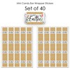 Big Dot of Happiness Religious Easter - Mini Candy Bar Wrapper Stickers - Christian Holiday Party Small Favors - 40 Count - 3 of 4