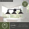 VAXCEL Canton 3 Light Black and White Farmhouse Bathroom Vanity Wall Fixture - 4 of 4