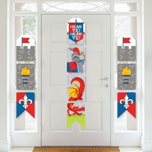 Big Dot of Happiness Calling All Knights and Dragons - Hanging Vertical Paper Door Banners - Medieval Birthday Party Wall Decor Kit -Indoor Door Decor - 1 of 4