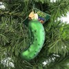 Old World Christmas Pickle  -  1 Ornament 3.75 Inches -  Owc Ornament Vegetable Fruit  -  28016.  -  Glass  -  Green - 3 of 3
