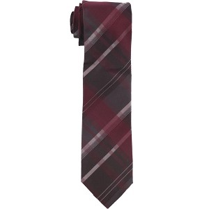 Kenneth Cole Mens Layer Grid Plaid Self-tied Necktie - 1 of 1