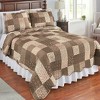 Collections Etc Classic Floral Patchwork Scalloped Edge Quilt - 2 of 3