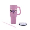 Silver Buffalo Disney Lilo & Stitch Angel Stainless Steel Tumbler With Handle | Holds 40 Ounces - 2 of 4