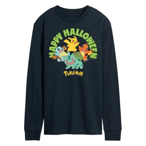 Men's - Pokémon - Happy Halloween Long Sleeve Graphic T-Shirt - 1 of 4