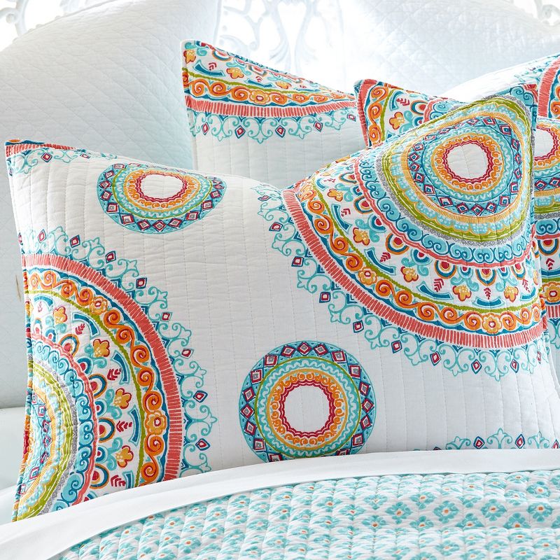 Mayla Medallion Quilt and Pillow Sham Set - Levtex Home, 3 of 6