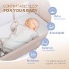 JOYMOR Baby Bedside Bassinet, Baby Bassinet, Pack n Play Convert Playpen, Quick Foldable Travel Bed with Wheels & Brake (Beige) - 4 of 4