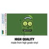 Rick And Morty Pickle Rick Face Automotive Bumper Sticker - 3 of 4