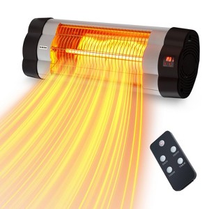1500-Watt Patio Heater, Outdoor Infrared Heaters for Patio,3 Adjustable Power 500/100/1500 Watts, Wall Mounted, Indoor/Outdoor Use, Remote Control - 1 of 4