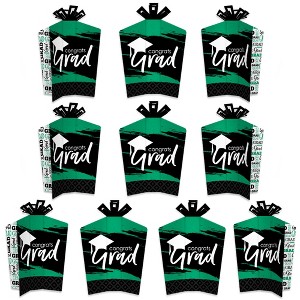 Big Dot of Happiness Green Graduation Table Decorations - Party Fold and Flare Centerpieces - 10 Count - 1 of 4