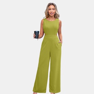 Women's Elegant Sleeveless Wide-Leg Jumpsuit - Cupshe - 1 of 4