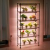VEVOR Plant Stand with Grow Light, 6-Tier Large Tall Plant Shelf with 150W Full Spectrum Grow Light, Indoor Plant Light with Timer and Wheel, Black - 2 of 4
