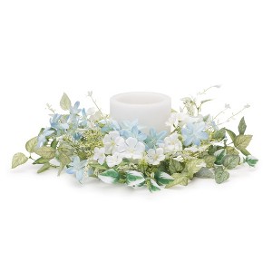 Melrose Mini Blossom Floral Candle Ring 18"D - 1 of 2