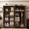 Besiost Farmhouse Kitchen Storage Cabinet with 4 Barn Doors, 71" Tall Kitchen Pantry Cabinet with Shelves - 3 of 4