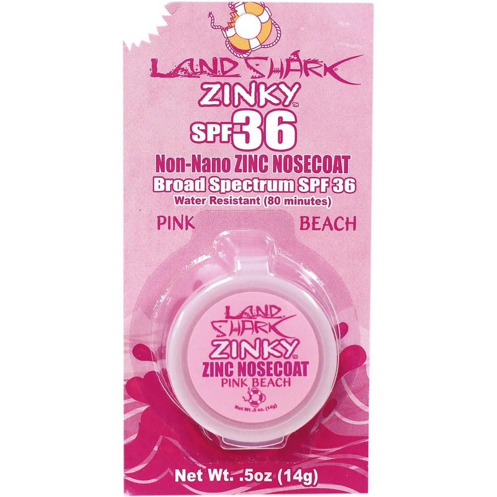 Photos - Sun Skin Care Land Shark Reed Safe Zinky Nose Coat Sunscreen - Pink - SPF 36 - 0.5oz