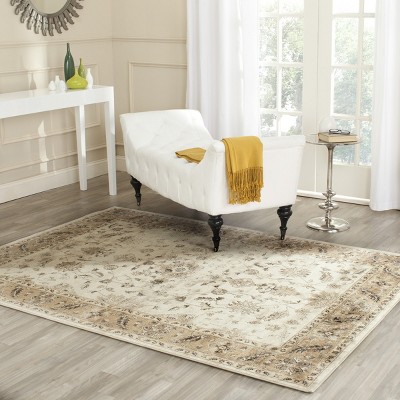 Vintage Stone and Caramel Hand-knotted Rectangular Area Rug