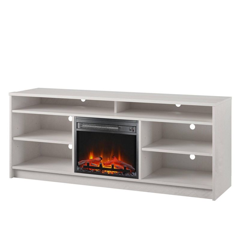 Hartwick Electric Fireplace Insert and 6 Shelves TV Stand for TVs up to 65" - Room & Joy, 6 of 10