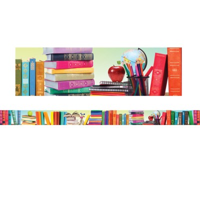 Edupress Book Parade Straight Border Trim, 35 Feet (Pack of 6)