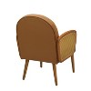 CAVINAS Mid-century Accent Chair with Rattan Armrests Lounge Chair with Wooden Legs for Living Room - 4 of 4