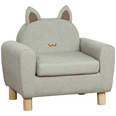 Pink Qaba 19 Tufted Upholstered Princess Sofa Chair for Kids 