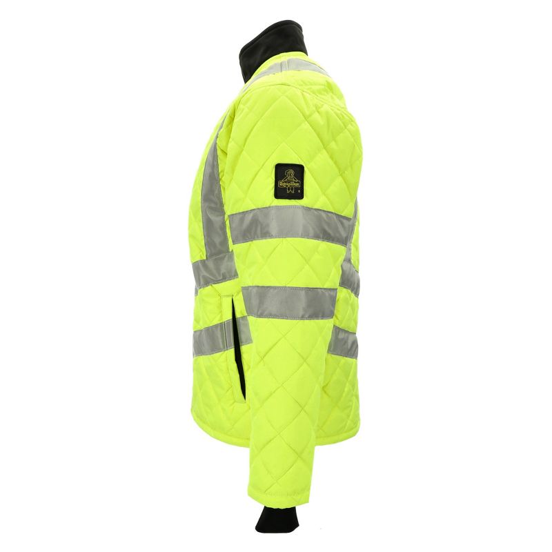 RefrigiWear HiVis Insulated Diamond Quilted Water Repellent Jacket, 6 of 9