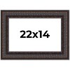 PosterPalooza | 3.5" Wide Ornate Brown Picture Frame - UV Acrylic, Backing Board, Hanging Hardware Included - 2 of 4