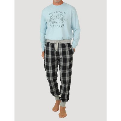 Men's Mountain Check Flannel Joggers - TRUE GRIT