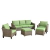 XIZZI 4-Season Outdoor Sofa Set w/ Optional Firepit - 3+2+2 Seating, 4 Colors (Navy, Orange, Green, Beige), Weatherproof Patio Furniture for Yard - 2 of 4