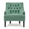 NicBex 1pc Accent Chair with  Button Tufted Textured Fabric Solid Wood Lounge Chair Reading Chair Comfy Chair for Living Room Bedroom Studio - 4 of 4